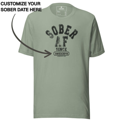 Sober T Shirt | Women's Sober AF Collegiate