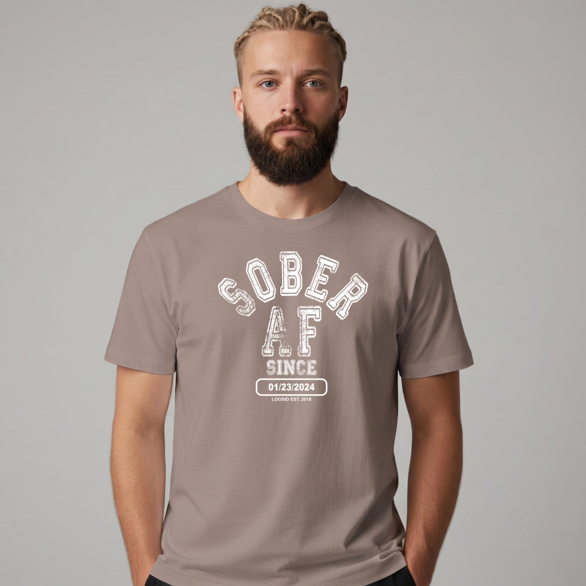 Sober T Shirt | Men's Sober AF Collegiate