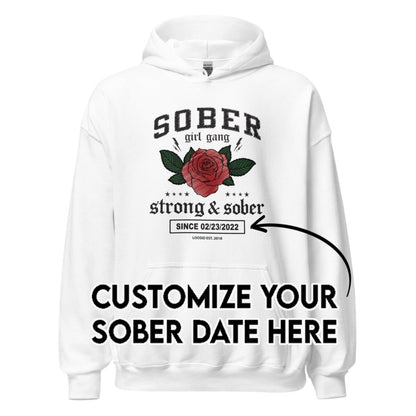 Recovery Hoodie | Women's Sober Girl Gang Strong & Sober