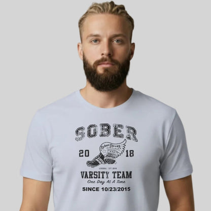Sober Varsity Men's Personalized T-Shirt
