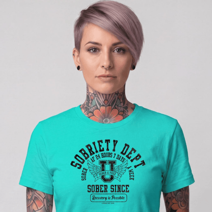 Sober T Shirt | Women's Sobriety Dept 24/7