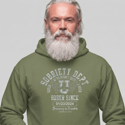Recovery Hoodie | Unisex Sobriety Dept