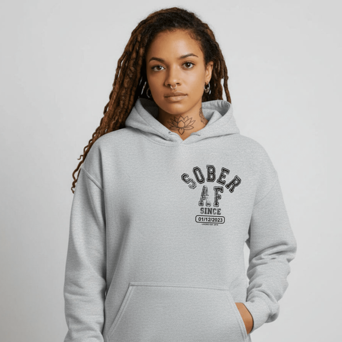 durable sober merchandise recovery hoodie