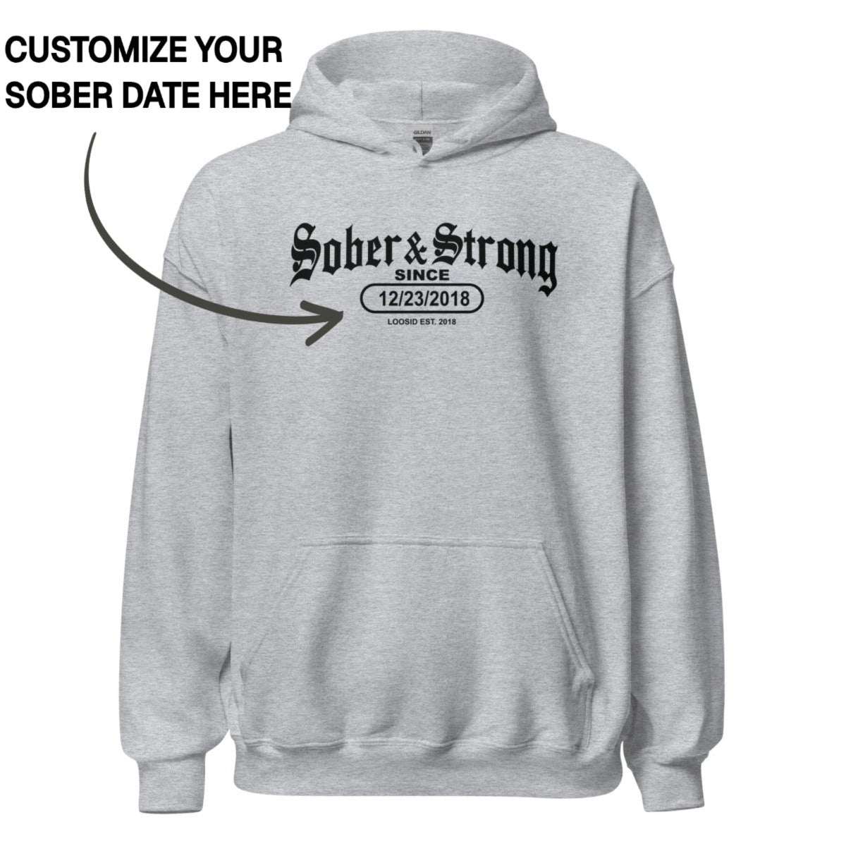Recovery Hoodie | Unisex Sober & Strong