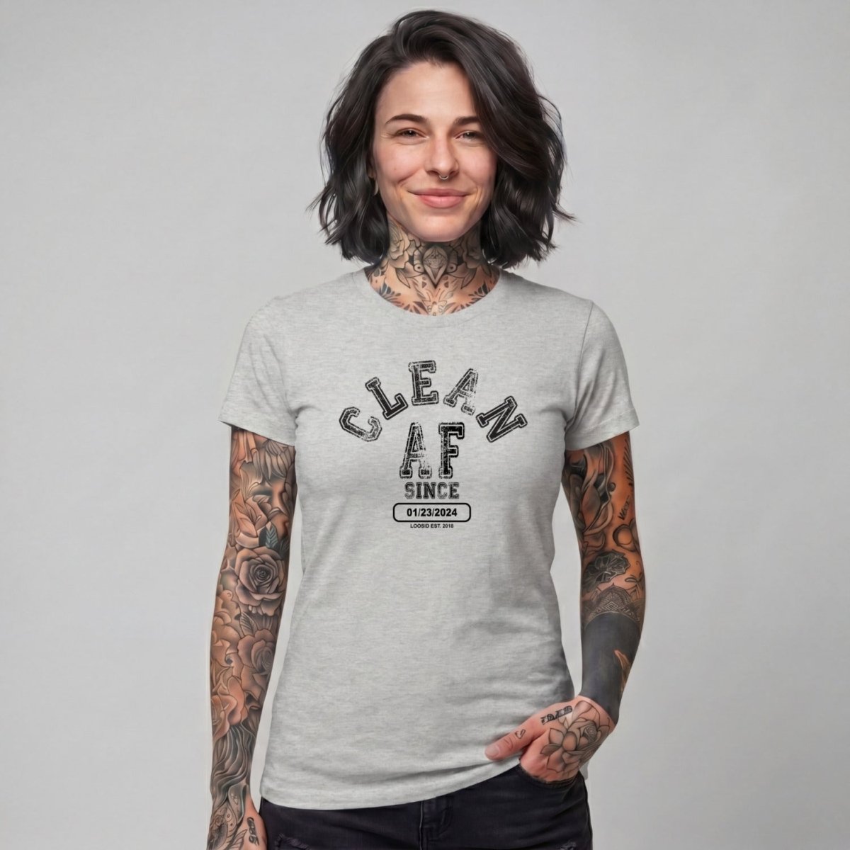 Clean T Shirt | Women's Clean AF Collegiate