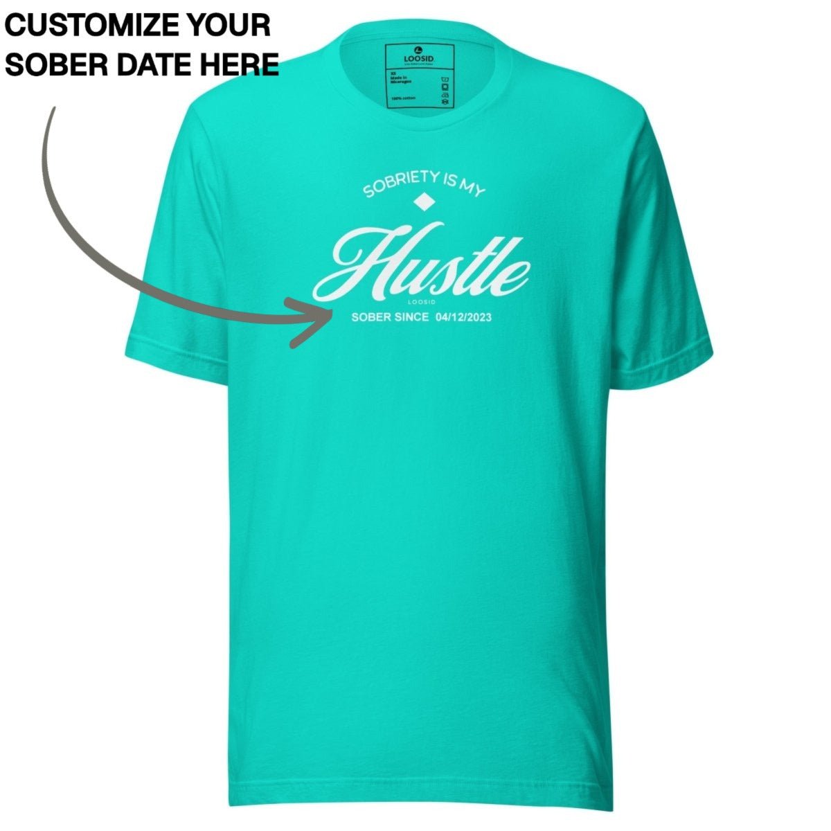 Sober T Shirt | Men's Sobriety is My Hustle