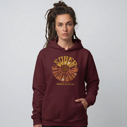 Sober & Thriving Recovery Hoodie back view (view 17)