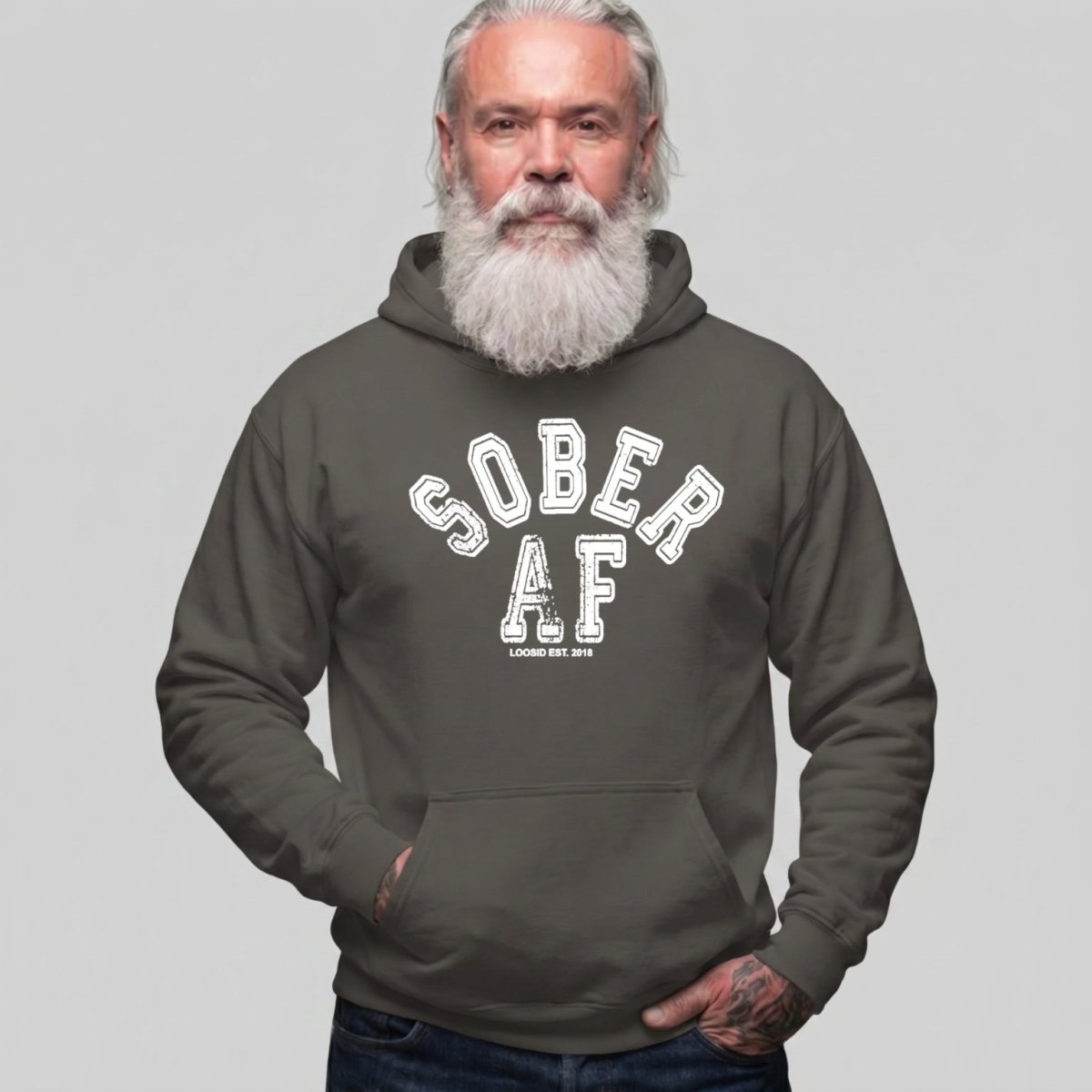 Recovery Hoodie | Men's Sober AF Collegiate