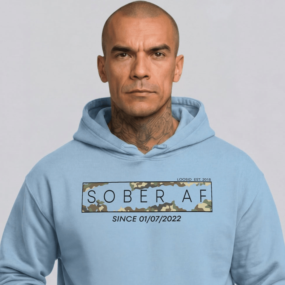 Recovery Hoodie | Unisex Sober AF Camo