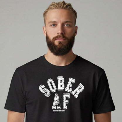 Sober T Shirt | Men's Sober AF Collegiate