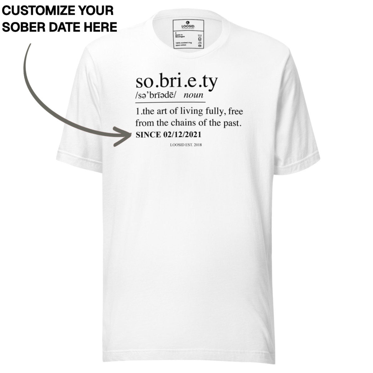 Sober T Shirt | Men's Sobriety Definition