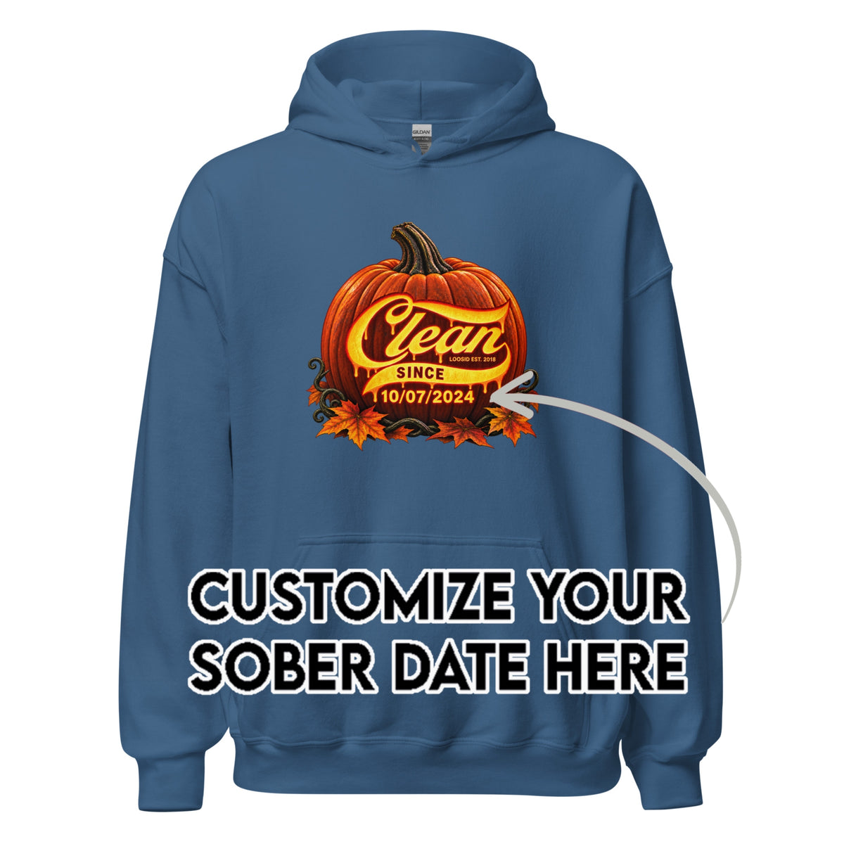 Recovery Hoodie | Women's Clean Since Pumpkin