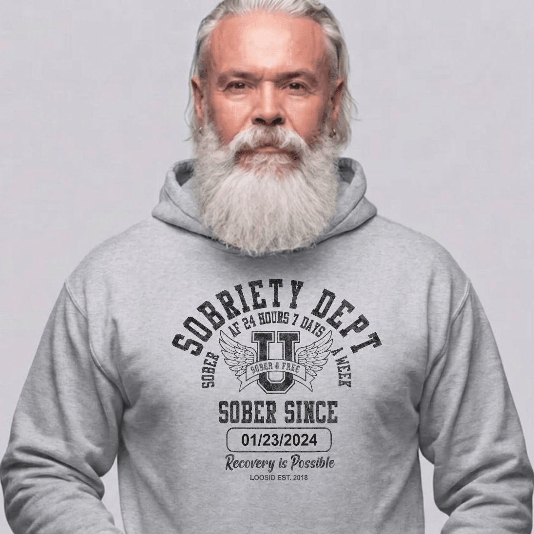 Recovery Hoodie | Unisex Sobriety Dept