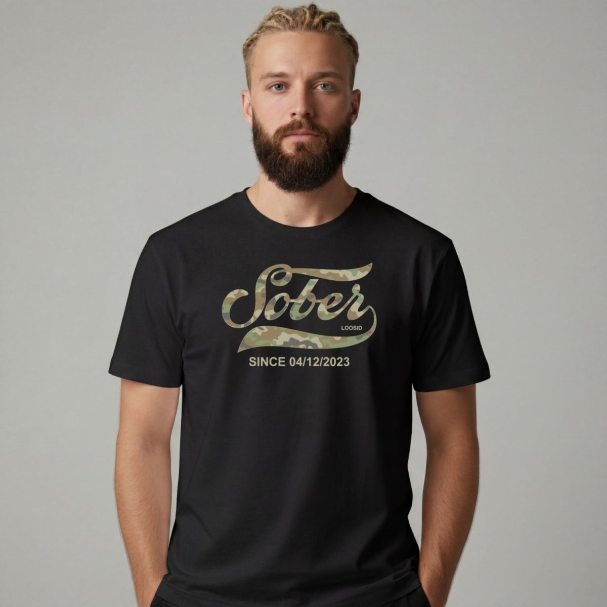 Sober T Shirt | Men's Sober Since Camo