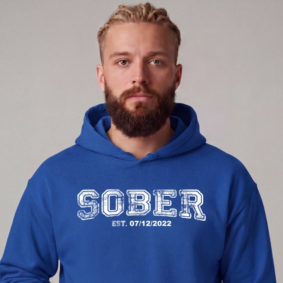 Recovery Hoodie | Men's Sober Est. Collegiate