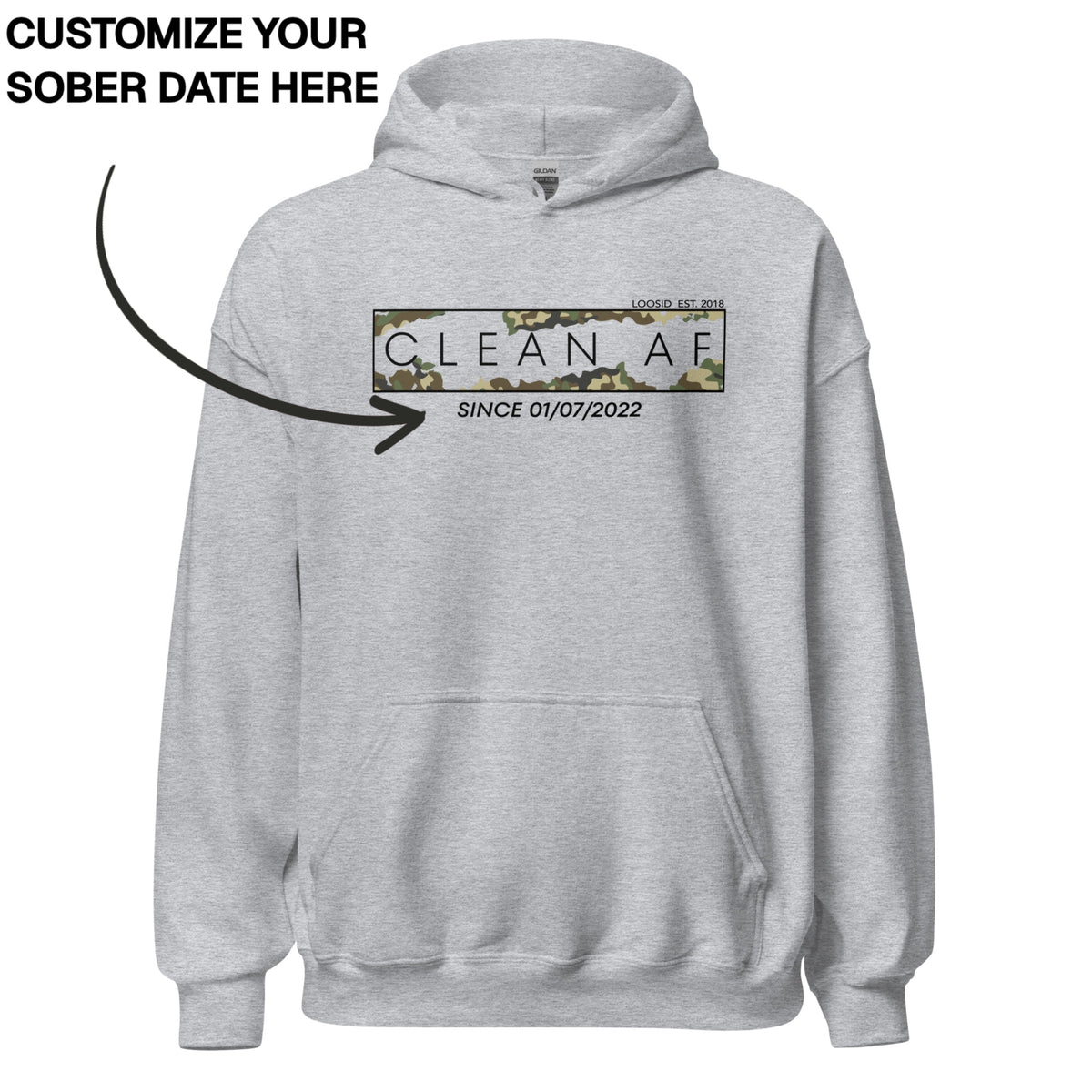 Recovery Hoodie | Men's Clean AF Camo