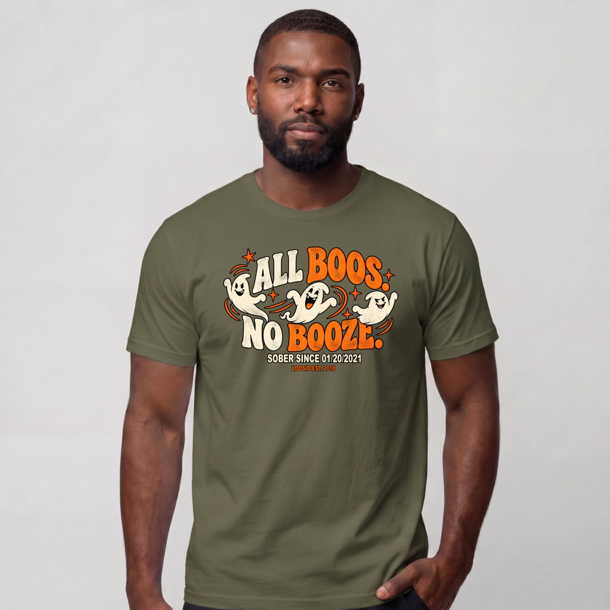 Sober T Shirt | Men's All Boos No Booze