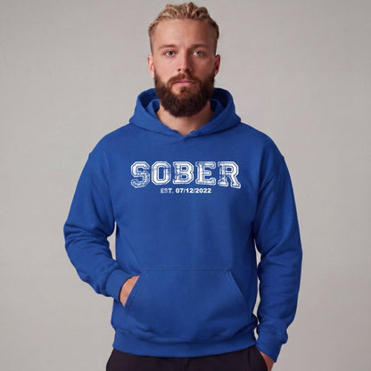 Recovery Hoodie | Men's Sober Est. Collegiate