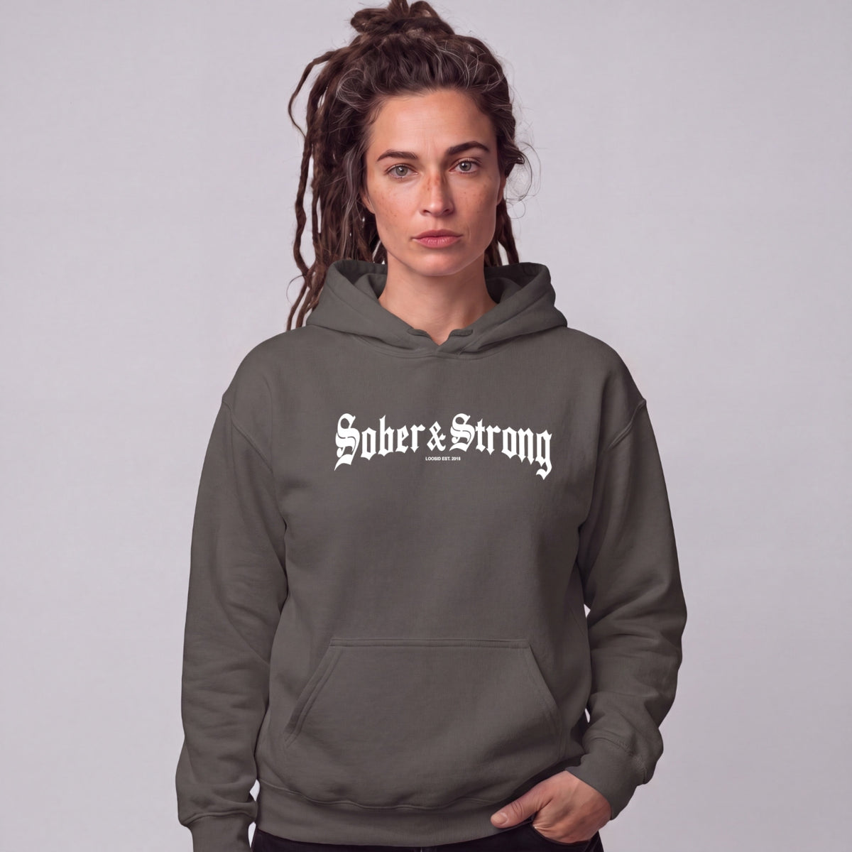 Recovery Hoodie | Women's Old School Sober & Strong
