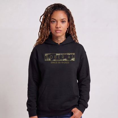 Recovery Hoodie | Unisex Sober AF Camo