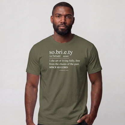 Sober T Shirt | Men's Sobriety Definition