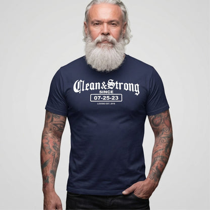 Recovery Date Men's Sobriety Sober T Shirt side view (view 16)