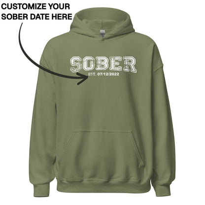 Recovery Hoodie | Men's Sober Est. Collegiate