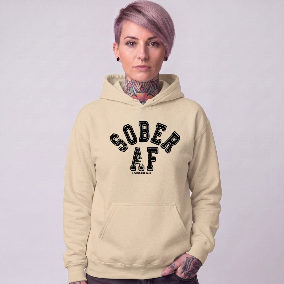 Recovery Hoodie | Women's Sober AF Collegiate