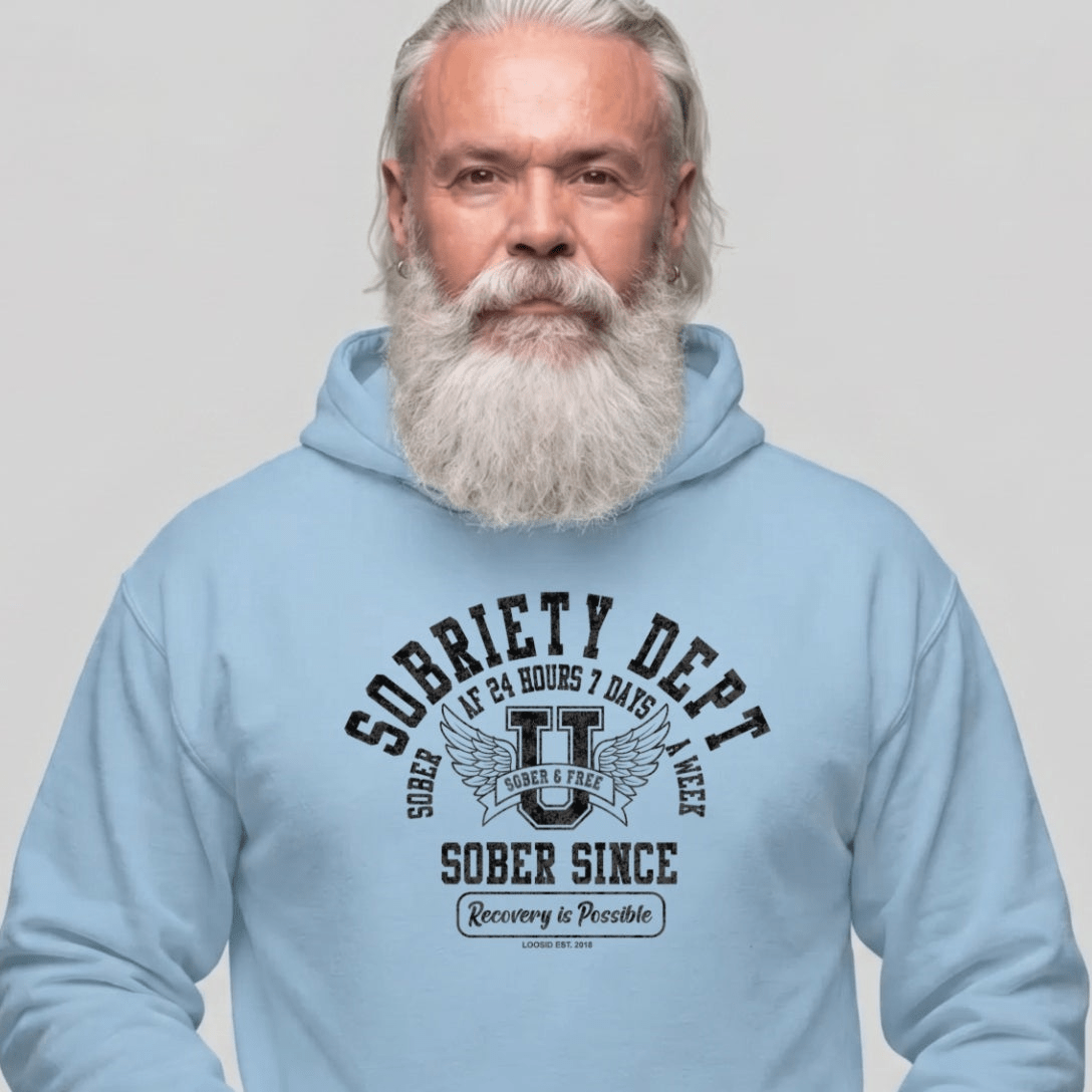 Recovery Hoodie | Men's Sobriety Dept 24/7