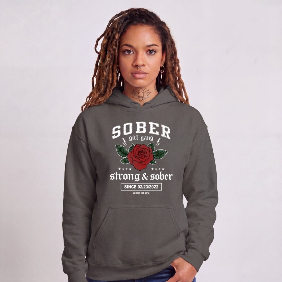 Recovery Hoodie | Women's Sober Girl Gang Strong & Sober
