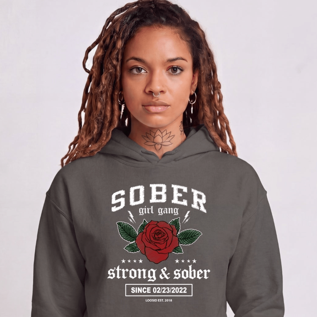 Recovery Hoodie | Women's Sober Girl Gang Strong & Sober