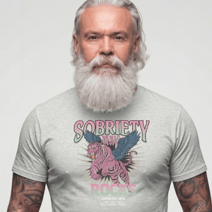 Sober T Shirt | Men's Sobriety Rocks