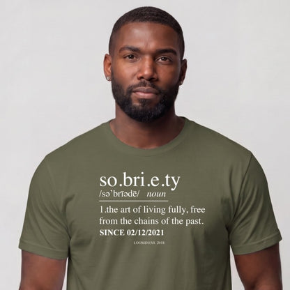Sober T Shirt | Men's Sobriety Definition