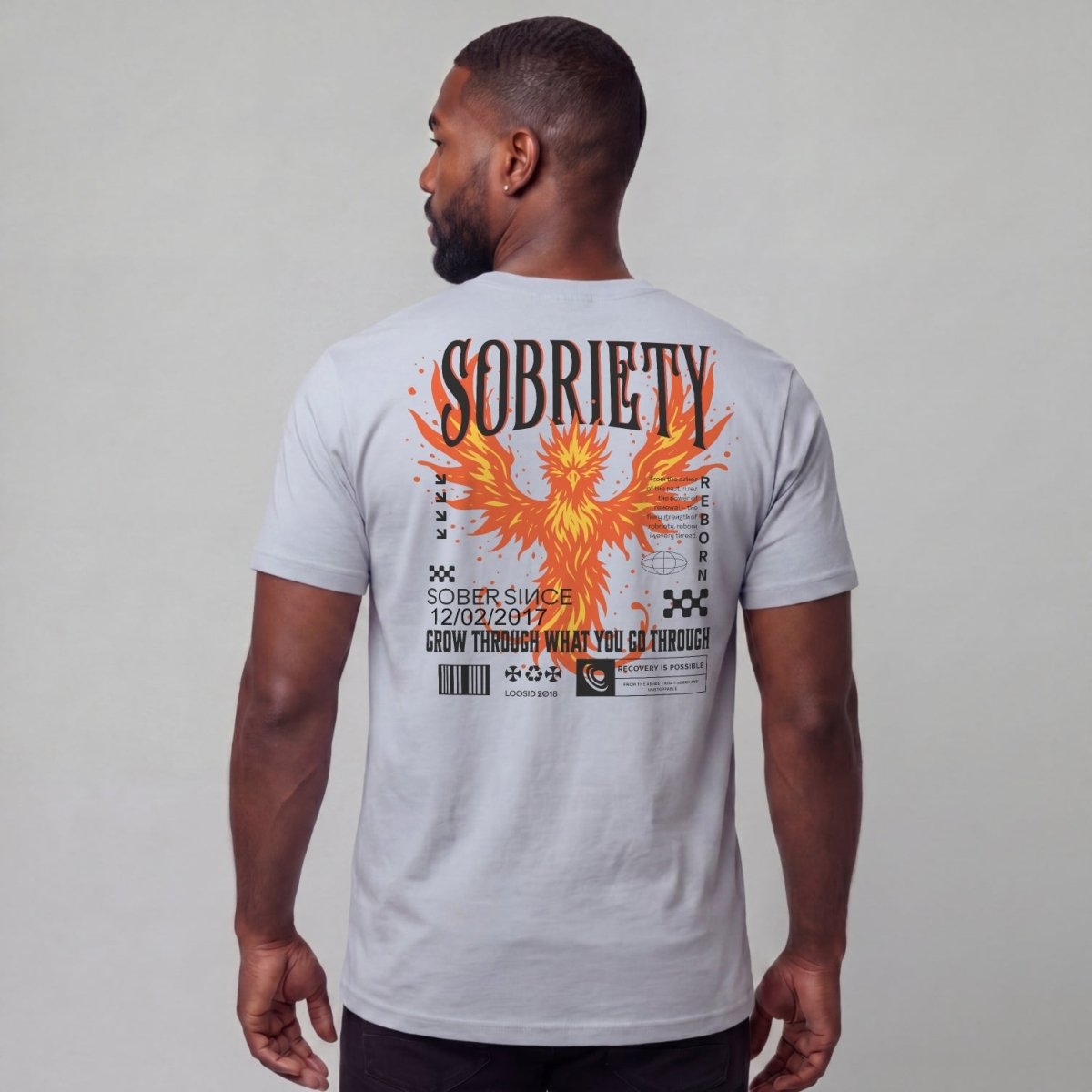 Sober T Shirt | Men's Phoenix Sobriety Reborn Limited-Edition