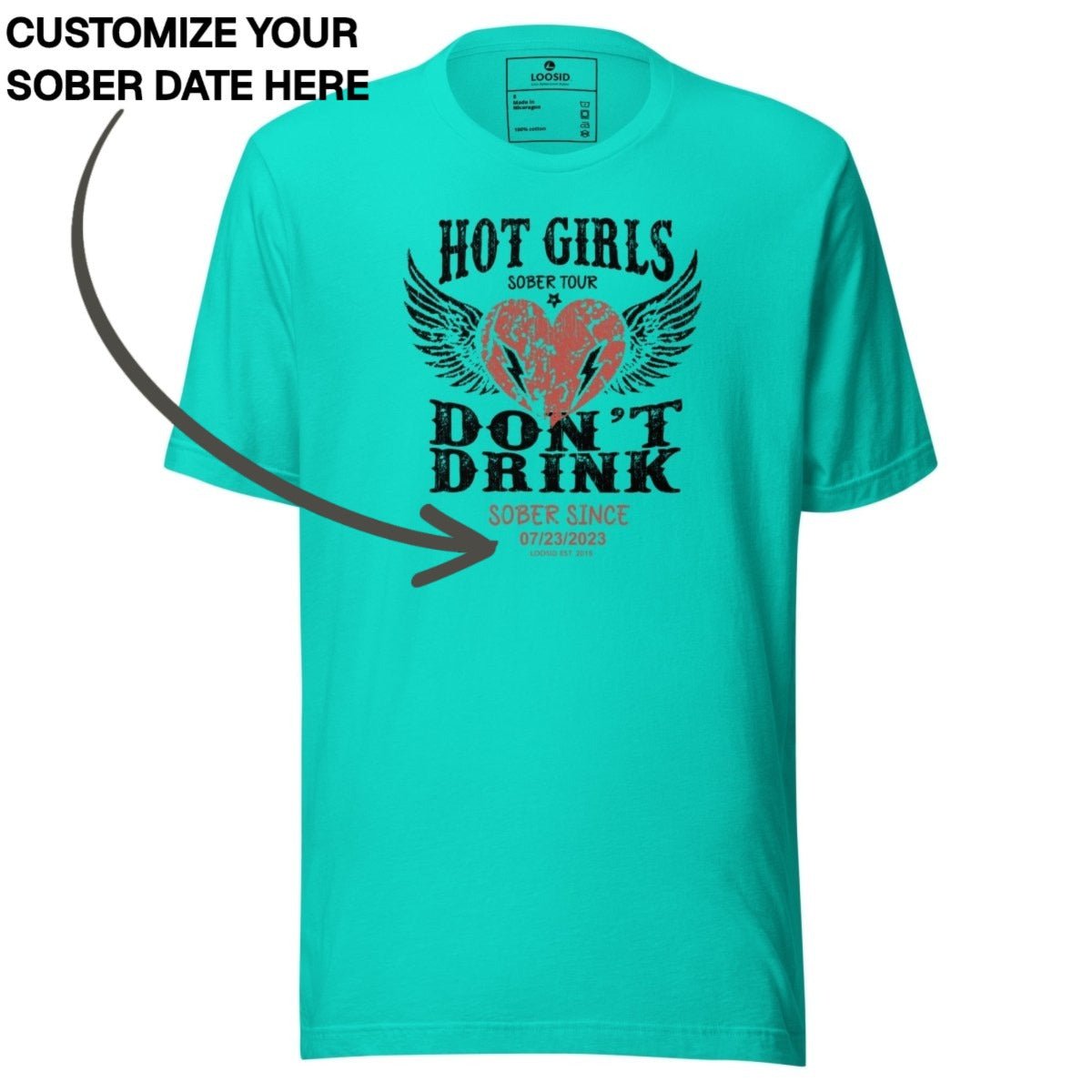 Sober T Shirt | Women's Hot Girls Don't Drink