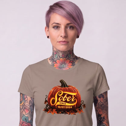 Sober T Shirt | Women's Sober Since Pumpkin