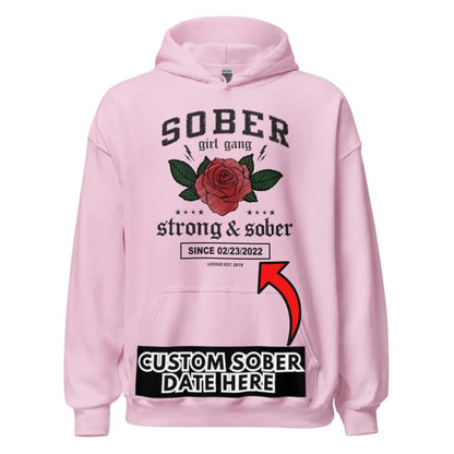 Recovery Hoodie | Sober Girl Gang Strong & Sober Crest