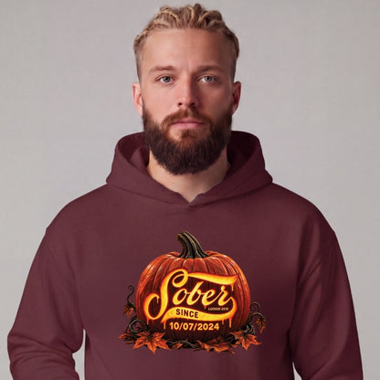 Recovery Hoodie | Men's Sober Since Pumpkin
