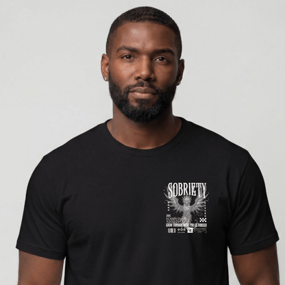 Sober T Shirt | Men's Phoenix Sobriety Reborn Limited-Edition