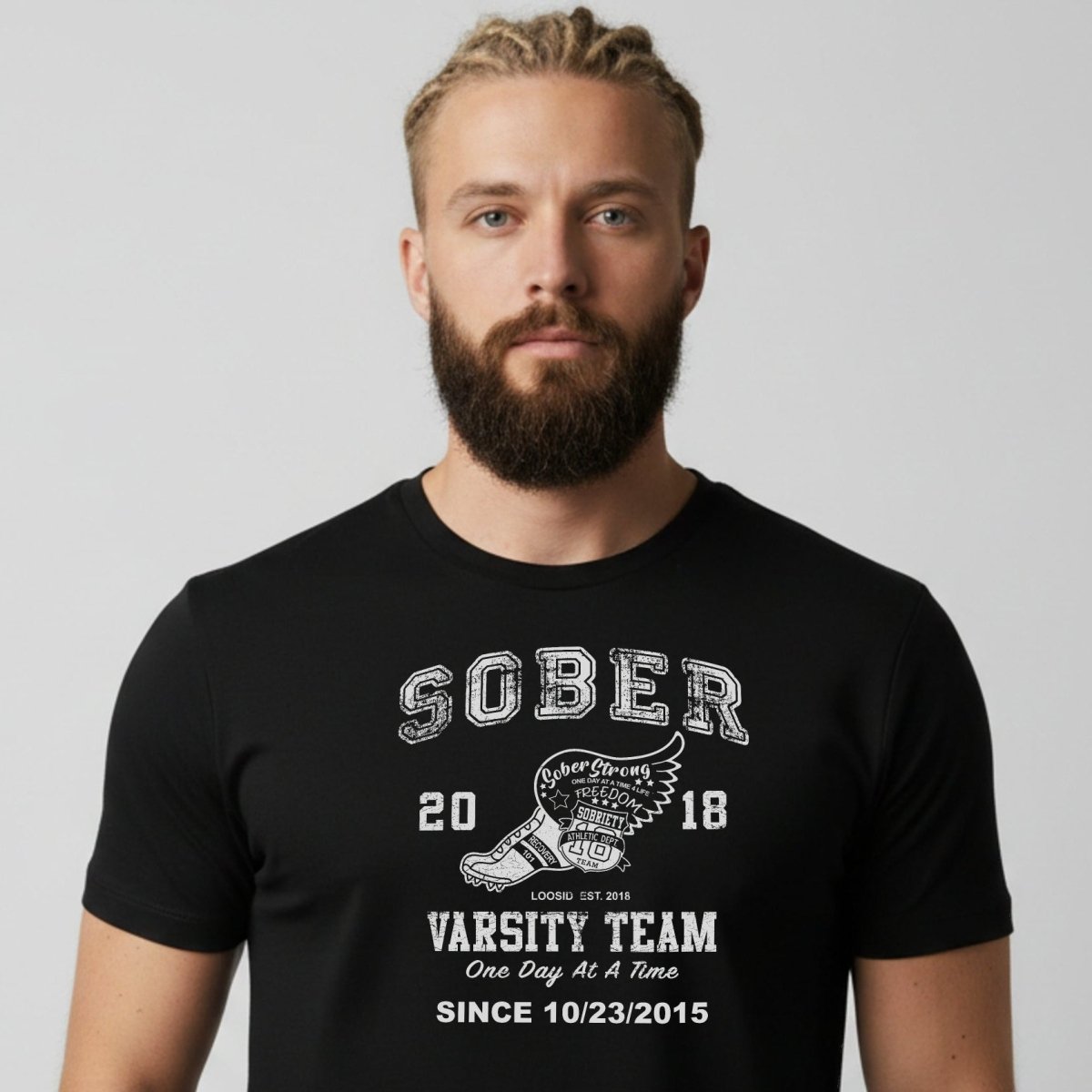 Sober Varsity Men's Personalized T-Shirt