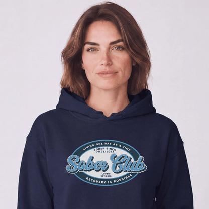 Recovery Hoodie | Women's Sober Club Badge