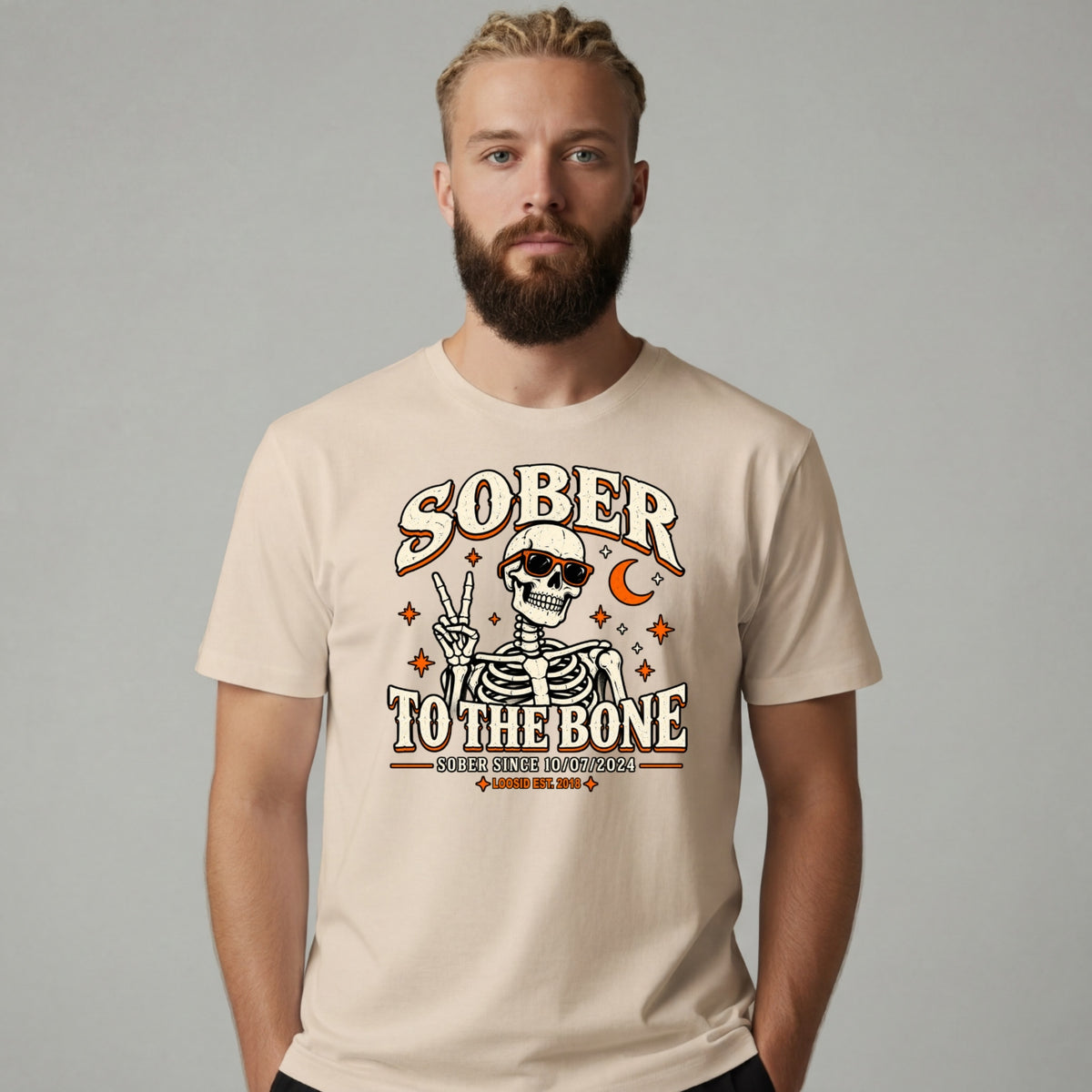 Sober T Shirt | Men's Sober To The Bone