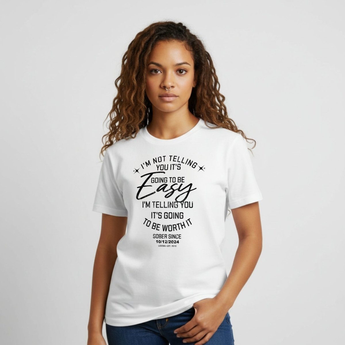 Im Not telling Sober T Shirt featuring the design (view 11)