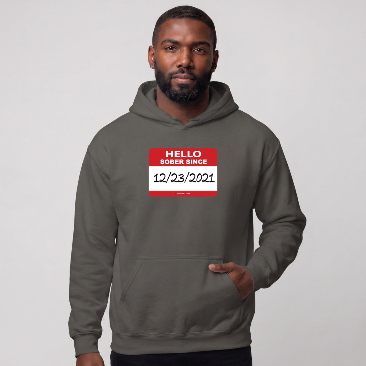 Recover Hoodie | Men's Hello Sober Since