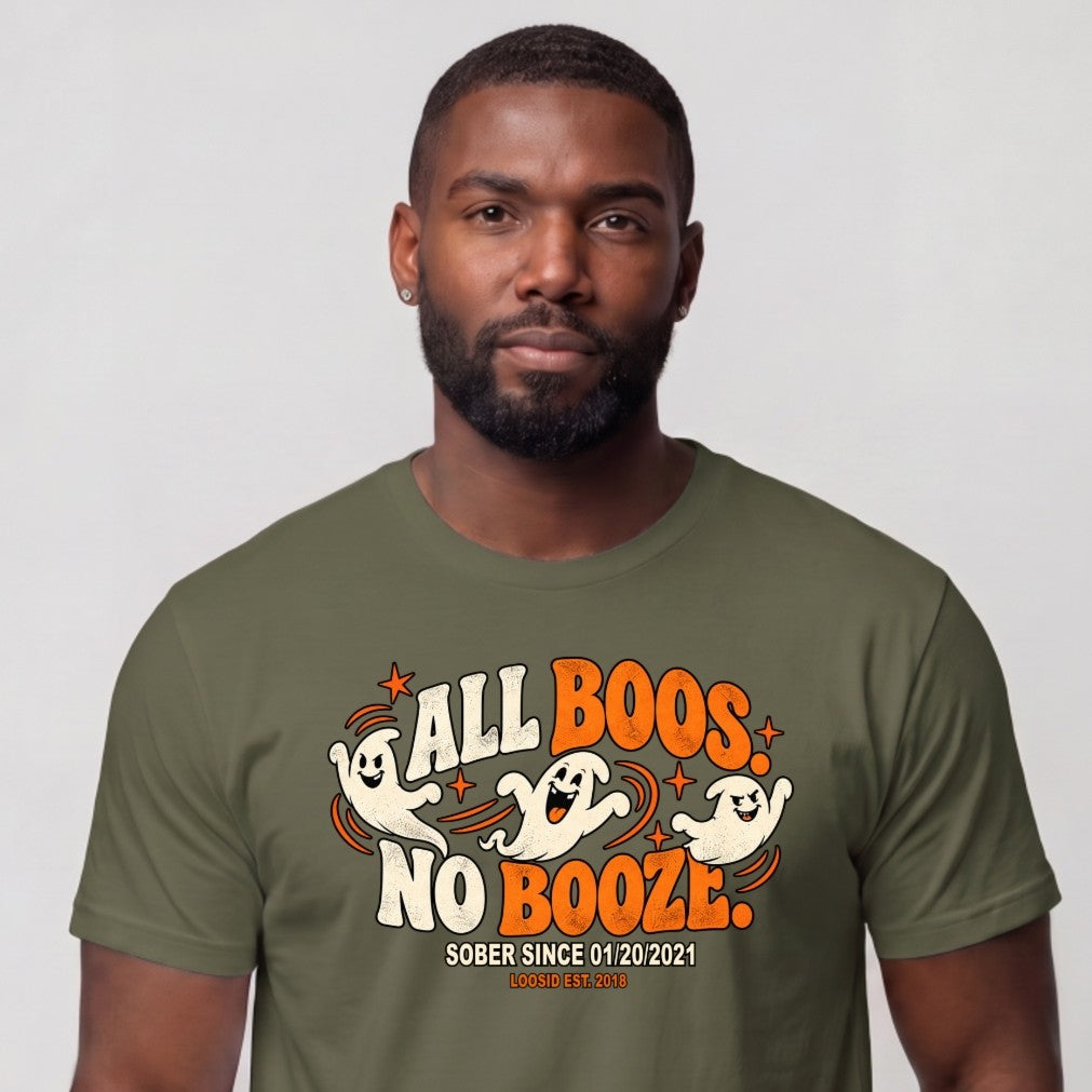 Sober T Shirt | Men's All Boos No Booze