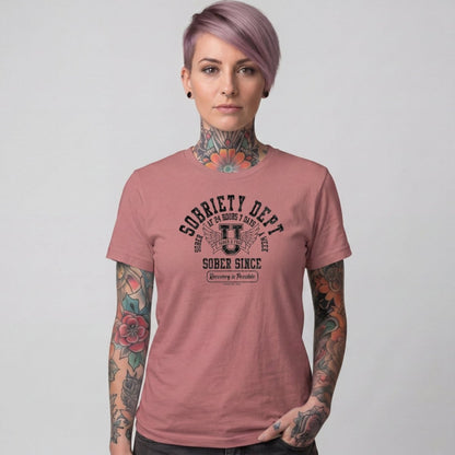 Sober T Shirt | Women's Sobriety Dept 24/7
