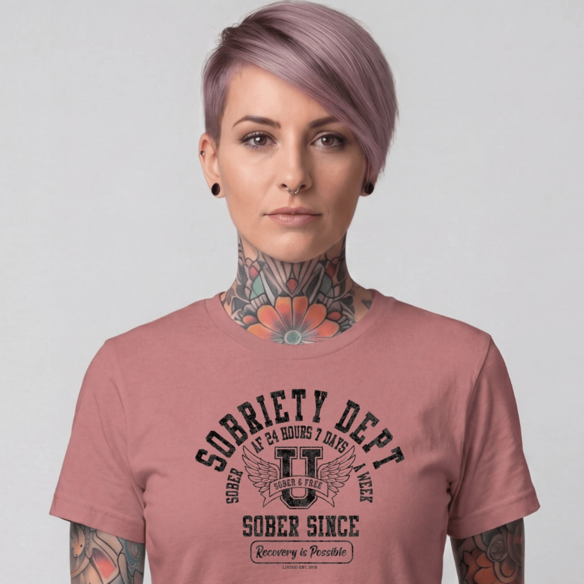 Sober T Shirt | Women's Sobriety Dept 24/7