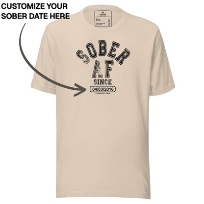 Sober T Shirt | Women's Sober AF Collegiate