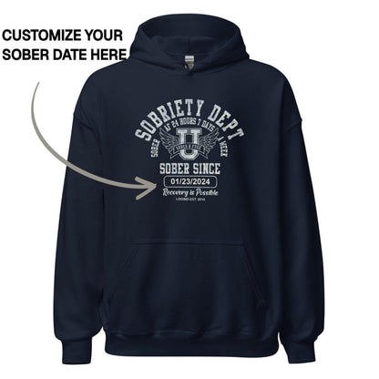 Recovery Hoodie | Unisex Sobriety Dept