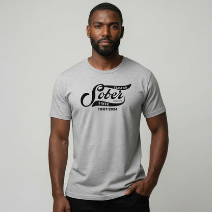 Sober T Shirt | Personalized Sober Since Shirt with Custom Date